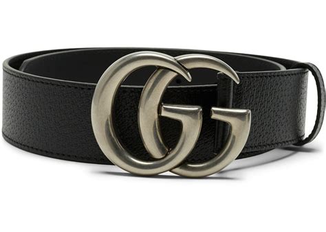 gucci double g silver belt|black Gucci belt silver buckle.